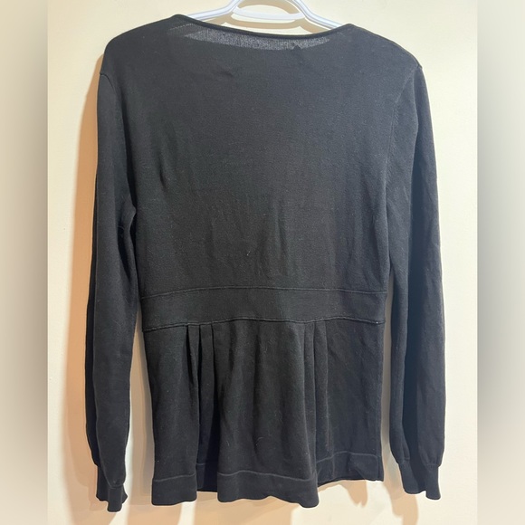 Nine West button cardigan, black sz M - Picture 2 of 6